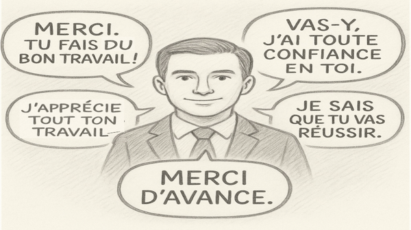 🧡 Dire merci à l’avance, c’est donner confiance avant même que l’effort ne commence.